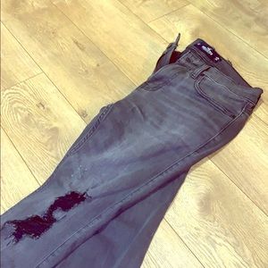 Ripped Black Skinny Fit Hollister Jeans